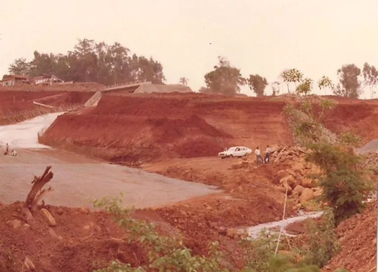 Antes e depois do Lago Jaboti de Apucarana