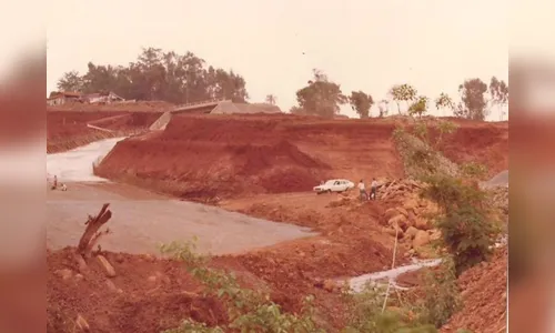 Antes e depois do Lago Jaboti de Apucarana