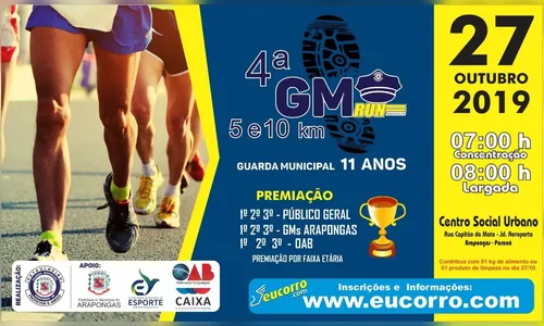 Arapongas se prepara para a 4ª GM Run