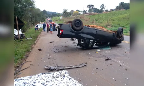 Uma pessoa morre e três ficam feridas em acidente de trânsito na PRC-466