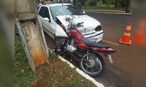 Jovem sofre ferimentos graves após acidente na manhã de hoje em Apucarana