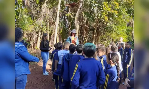 
							Alunos da rede municipal têm aula prática de ciências no meio da natureza 
						
						