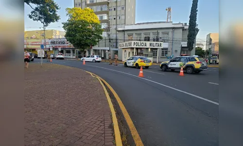 PM de Apucarana realiza Operação Bloqueio no centro da cidade