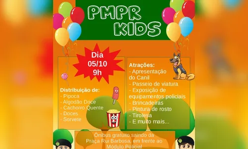 PM de Apucarana irá promover PMPR Kids no sábado 