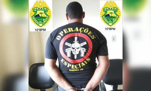 Polícia Militar prende foragido que usava camiseta da polícia de Maringá