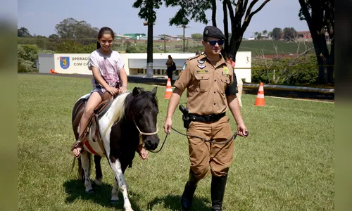 PM de Apucarana realiza atividades para crianças na manhã de hoje 
