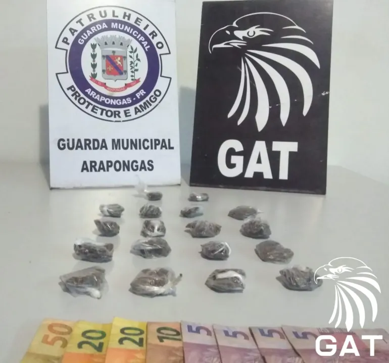 Jovens são presos suspeitos de tráfico de drogas em Arapongas