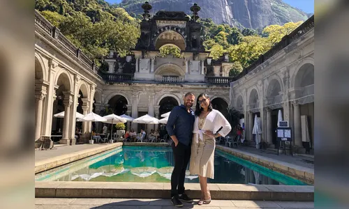 Casal araponguense comemora mais um ano de casados no Rio de Janeiro