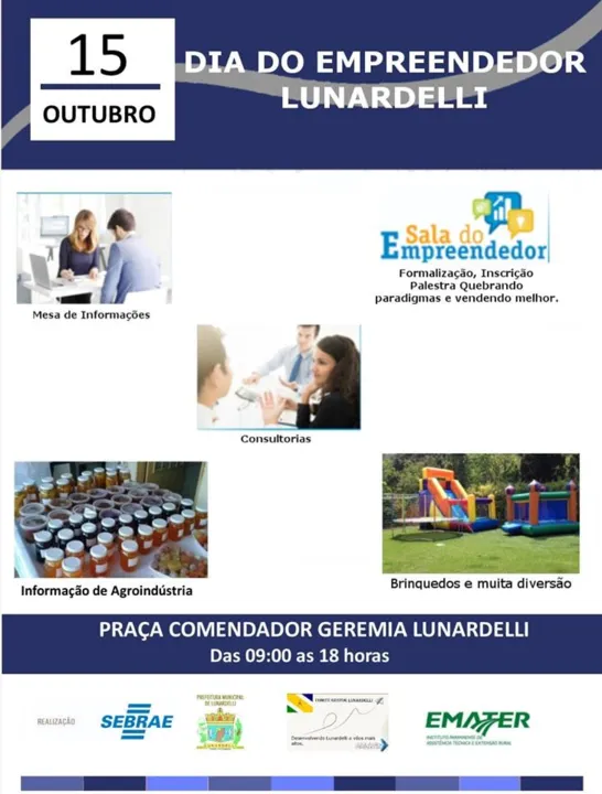 Lunardelli promove evento nesta terça para orientar empreendedores