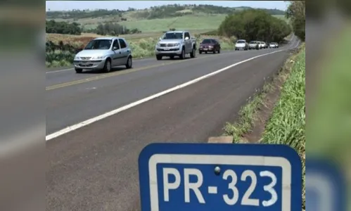 Trecho da PR-323 é interditado para detonação de rocha