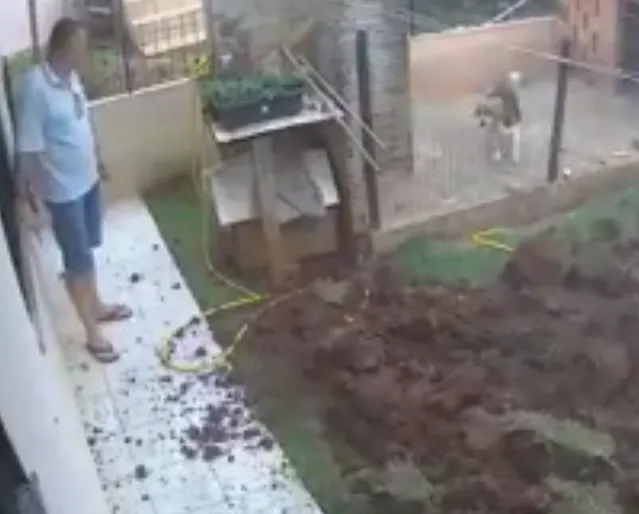 Homem explode quintal da própria casa ao tentar matar baratas no PR; veja o vídeo