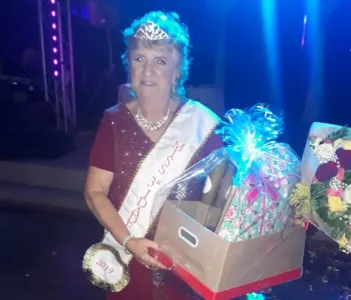 Aos 78 anos, Ana Benta Santana, foi eleita a Miss 2019 de Marilândia.