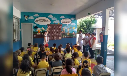 Criança CMEI Pingo de Gente são beneficiados com ações do projeto Lunardelli Sorridente