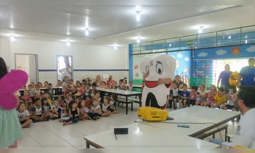 CMEI Clementina Soares recebe atividades de saúde bucal