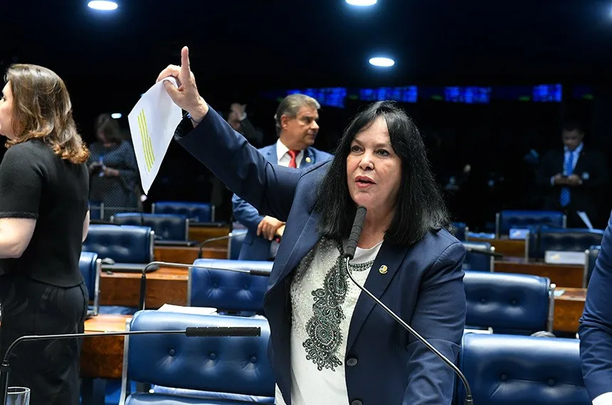 A  senadora Rose de Freitas (Podemos-ES) é a autora da PEC, que pode ser colocada em pauta para votação nesta quarta-feira (Foto: Jefferson Rudy/Agência Senado)