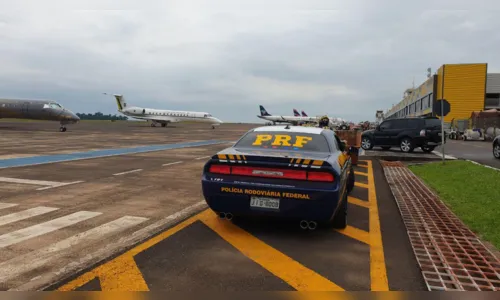 
							PRF estreia viatura Dodge Challenger durante escolta ministerial em Foz do Iguaçu 
						
						