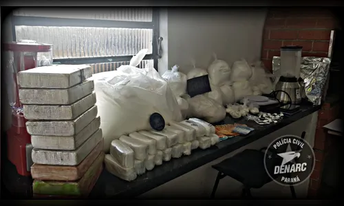 Denarc de Londrina apreende 47 Kg de cocaína em uma casa usada como 'laboratório'