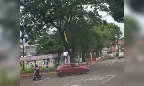 
							Time de Apucarana é campeão em torneio, mas troféu acaba enroscado em rede elétrica 
						
						