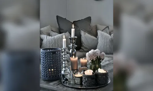Velas perfumadas na decoração 