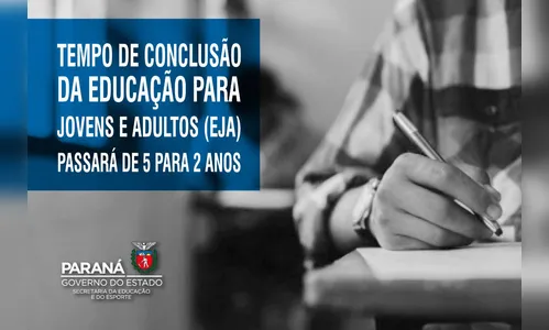 Tempo de conclusão da EJA passará de cinco para dois anos