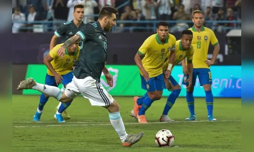 Messi marca e garante vitória da Argentina sobre o Brasil