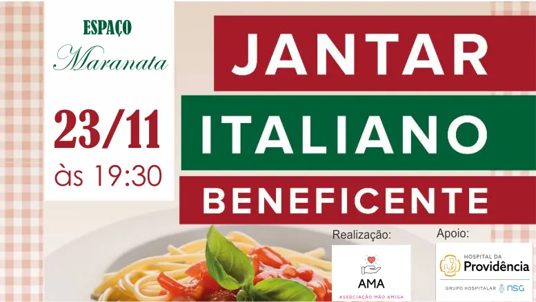 Jantar italiano acontece dia 23, em Apucarana