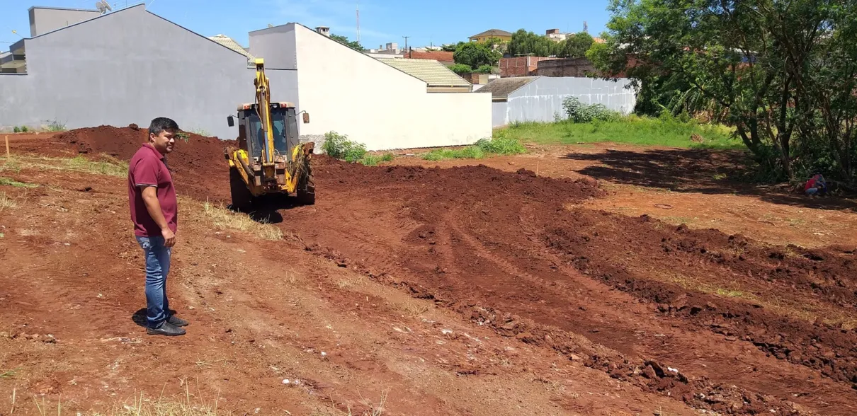 A obra recebe recursos do Governo Federal na ordem de R$ 300 mil. (Foto: Assessoria Imprensa PMSJI)