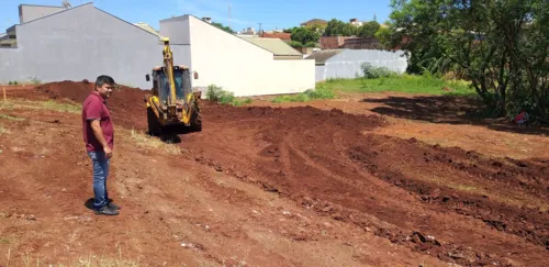 A obra recebe recursos do Governo Federal na ordem de R$ 300 mil. (Foto: Assessoria Imprensa PMSJI)