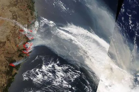Fumaça dos incêndios da Austrália chega à Argentina