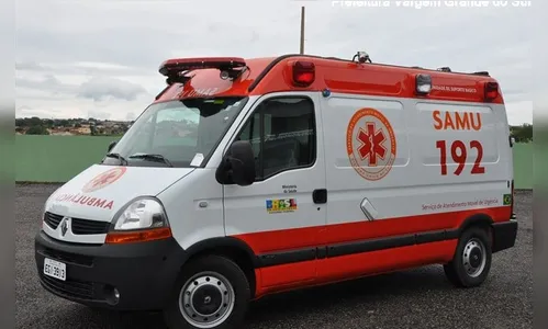 Paciente do Samu de Apucarana agride equipe médica para fugir da ambulância 