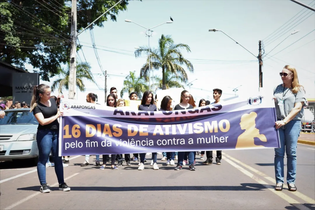 Sestran de Arapongas encerra campanha de ativismo pelo fim da violência contra as mulheres