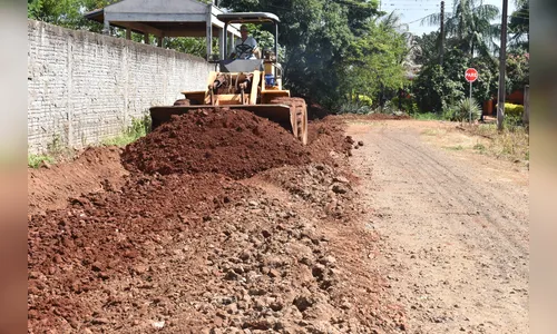 Prefeitura de Rio Bom inicia construção de pista de caminhada