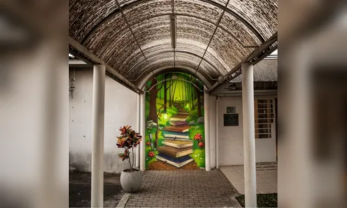 Grafiteiro finaliza quatro trabalhos pelas paredes do Colégio Cerávolo; veja as fotos 