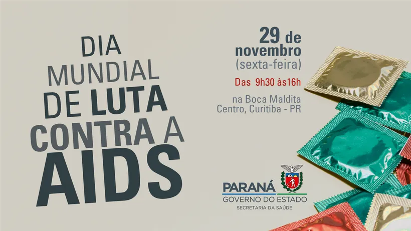 Orientações e testes rápidos marcam o Dia Mundial de Luta contra a AIDS no Paraná