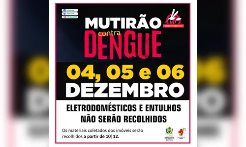 São Pedro do Ivaí prepara novo mutirão de combate à dengue