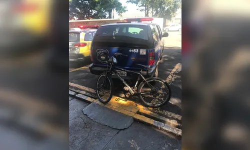 GM de Apucarana recupera bicicleta furtada antes de dono perceber o crime