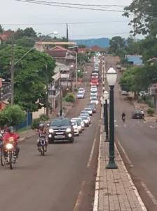 A carreata aconteceu na  Avenida Natanael Verri. (Foto: Canal HP)