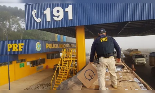 Apreensões de cigarro feitas pela PRF dobram em 2019 e superam recorde histórico no Paraná