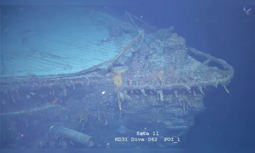 Navio alemão da Primeira Guerra Mundial é encontrado no fundo do Atlântico