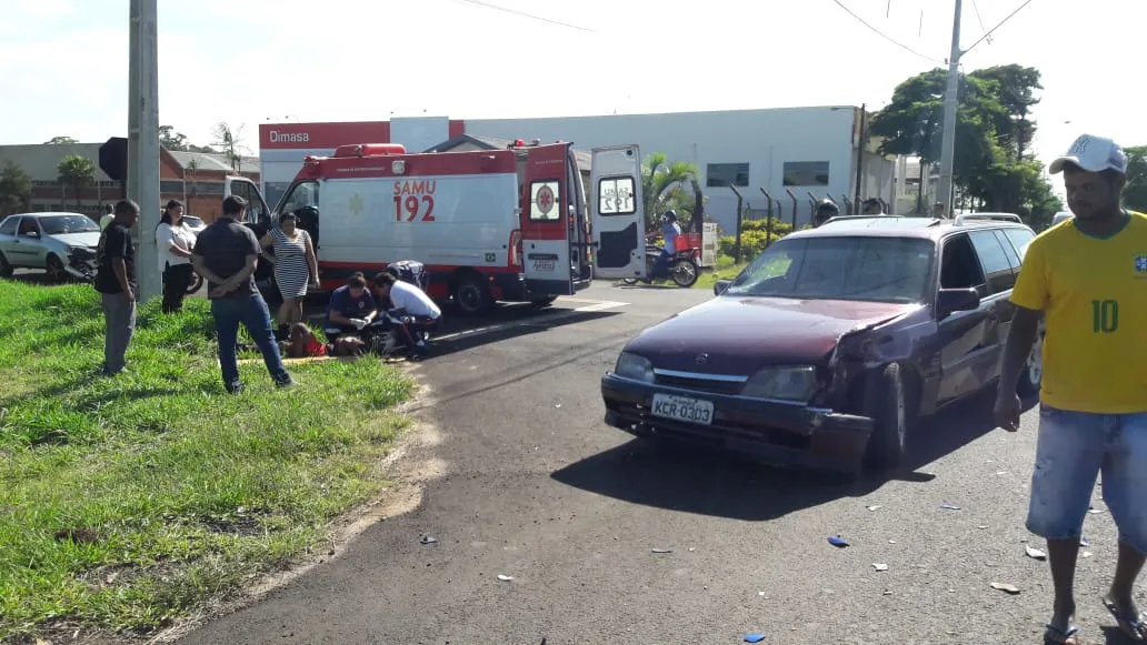 Motociclista sofre ferimentos após acidente nesta manhã em Apucarana