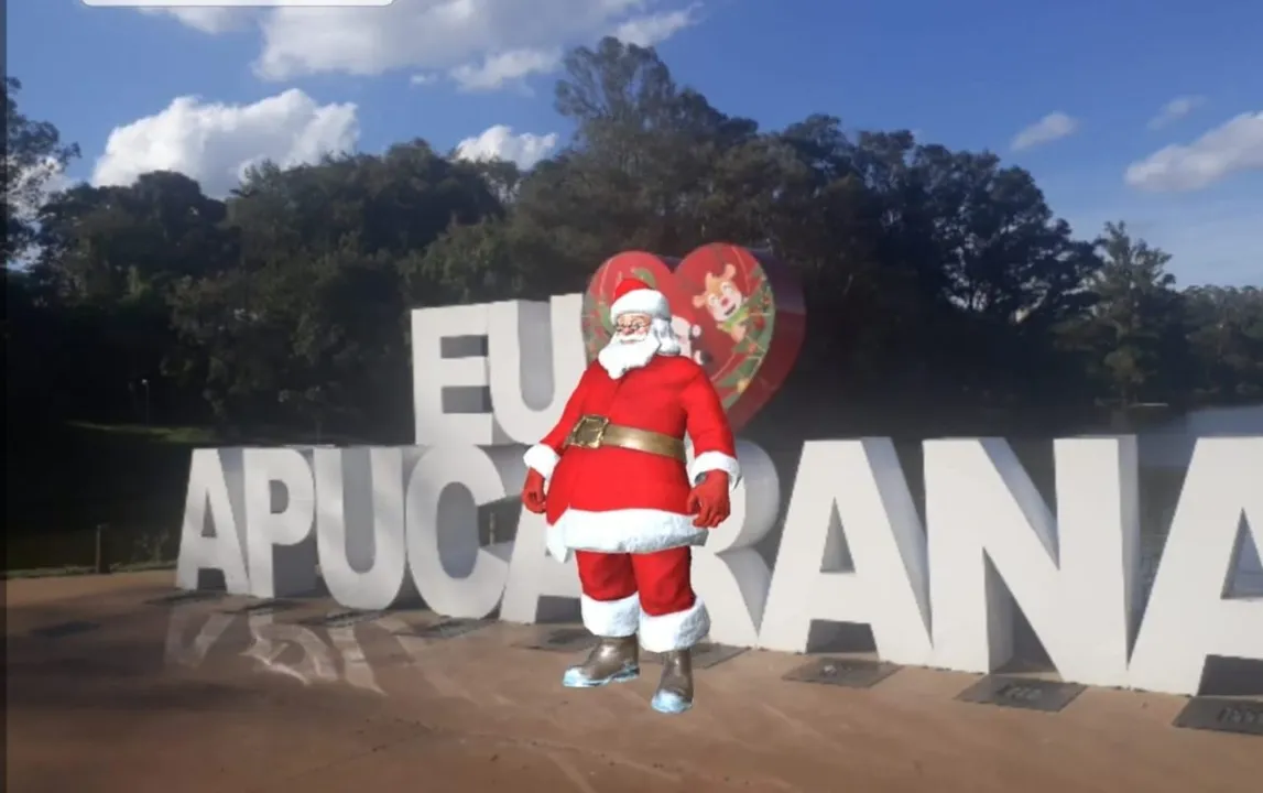 Natal de Apucarana ganha um aplicativo para crianças interagirem com Papai Noel