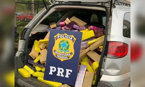 PRF apreende 583 quilos de maconha em Cambé após perseguição de 5 km; veja vídeo