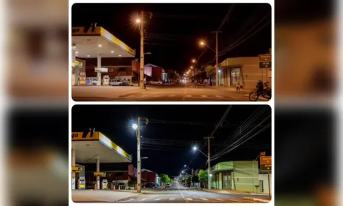 Cambira inicia instalação de LED na iluminação pública