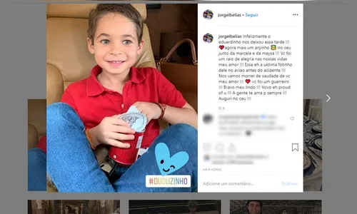 Criança vítima de acidente com avião que caiu no sul da Bahia morre em hospital de SP