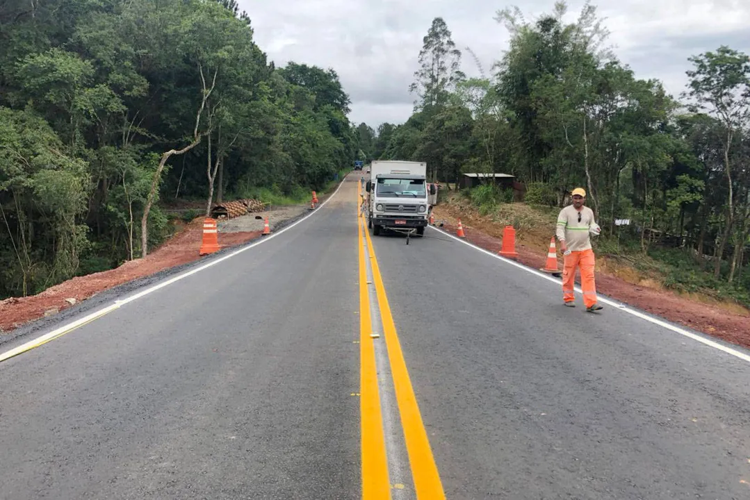 Trecho da PR-340 entre Telêmaco Borba e Tibagi é liberado