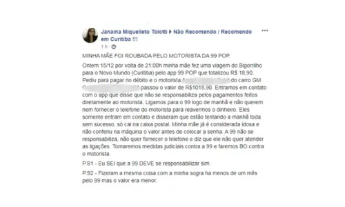 
							Motorista de app cobra mais de R$ 1 mil por corrida e caso viraliza
						
						