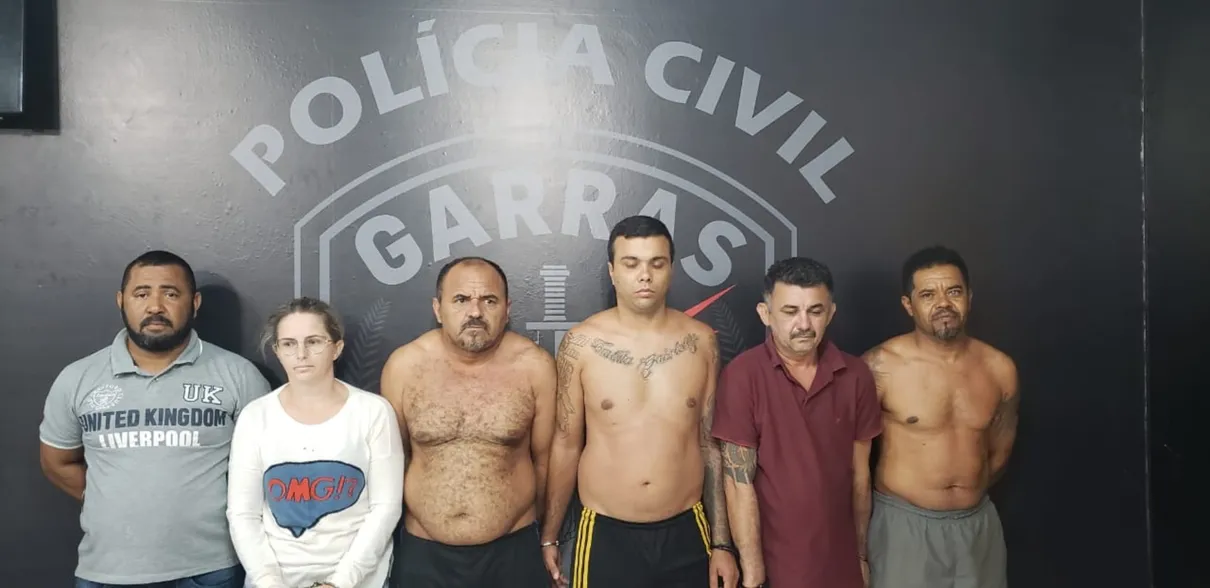 Polícia divulgou imagem dos presos que escavaram túnel do Banco do Brasil em MS (Polícia Civil/Divulgação)