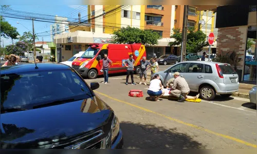 Mulher é atropelada em Apucarana