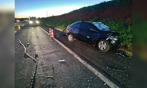 Uma pessoa morre e cinco ficam feridas em acidente na PR-444