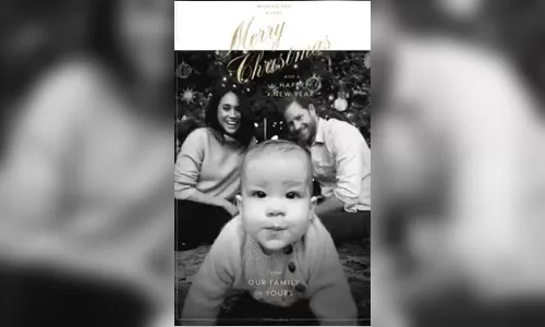 Príncipe Harry e Meghan Markle divulgam primeiro cartão de Natal do bebê Archie